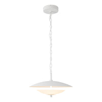 Prescott Pendant — Antique White/Opal Matte Glass
