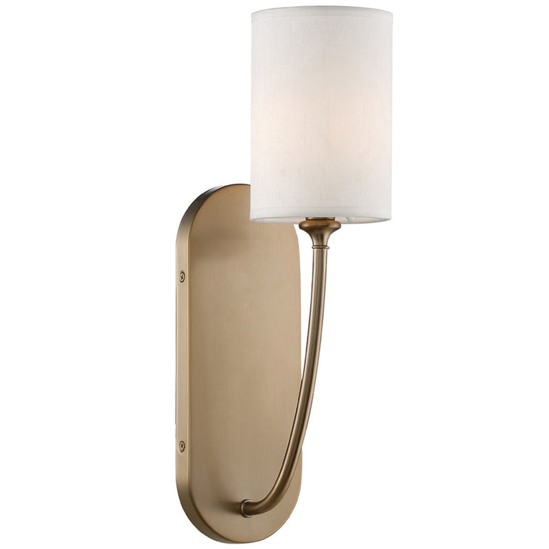 Preston 1 Light Sconce Vibrant Gold Steel By Crystorama