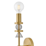 Prim Large Single Light Sconce - Lacquered Brass