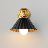Primrose Wall Sconce Black / Gold Leaf by Maxim Lighting