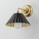 Primrose Wall Sconce Black / Gold Leaf by Maxim Lighting