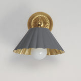 Primrose Wall Sconce Dark Grey / Gold Leaf by Maxim Lighting