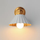 Primrose Wall Sconce Matte White / Gold Leaf by Maxim Lighting