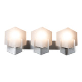 Prisma Vanity Light, shown in Sterling, by Hubbardton Forge