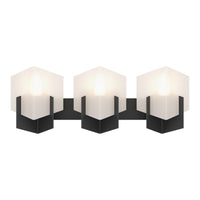 Prisma Vanity Light in Black by Hubbardton Forge
