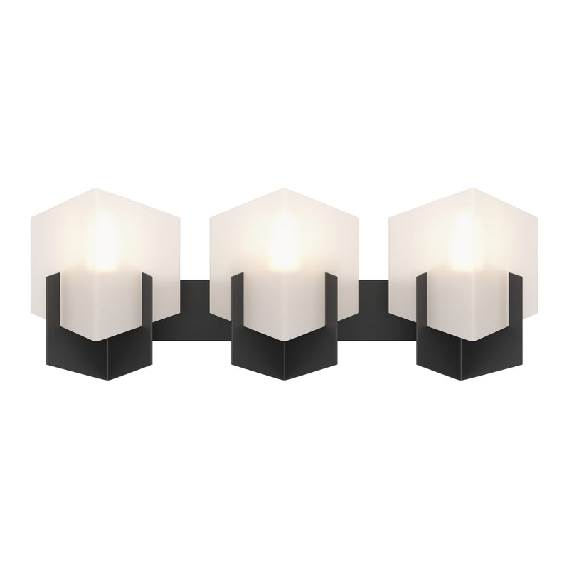 Prisma Vanity Light in Black by Hubbardton Forge