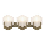 Prisma Vanity Light in Soft Gold by Hubbardton Forge