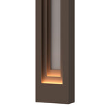 Procession Outdoor Wall Light Large in Coastal Bronze, Coastal Burnished Steel by Hubbardton Forge