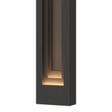 Procession Outdoor Wall Light Large in Coastal Natural Iron, Coastal Dark Smoke by Hubbardton Forge