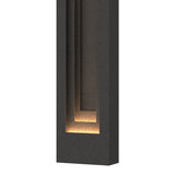 Procession Outdoor Wall Light Large in Coastal Natural Iron, Coastal Natural Iron by Hubbardton Forge