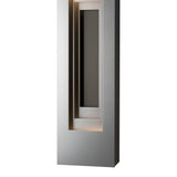 Procession Outdoor Wall Light Small, shown in Coastal Burnished Steel, Coastal Black, by Hubbardton Forge