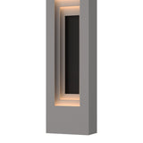 Procession Outdoor Wall Light Small in Coastal Burnished Steel, Coastal Black by Hubbardton Forge