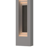 Procession Outdoor Wall Light Small in Coastal Burnished Steel, Coastal Natural Iron by Hubbardton Forge
