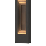 Procession Outdoor Wall Light Small in Coastal Natural Iron, Coastal Dark Smoke by Hubbardton Forge