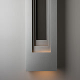 Procession Outdoor Wall Light Small detail in Coastal Burnished Steel, Coastal Black, by Hubbardton Forge