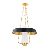 Provincetown Lantern - Aged Brass with Soft Black by Hudson Valley