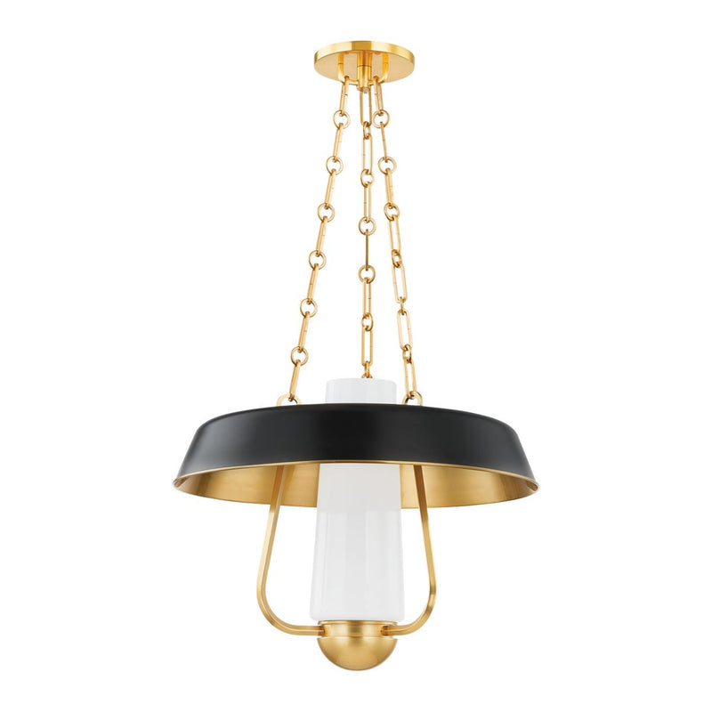 Provincetown Lantern - Aged Brass with Soft Black by Hudson Valley