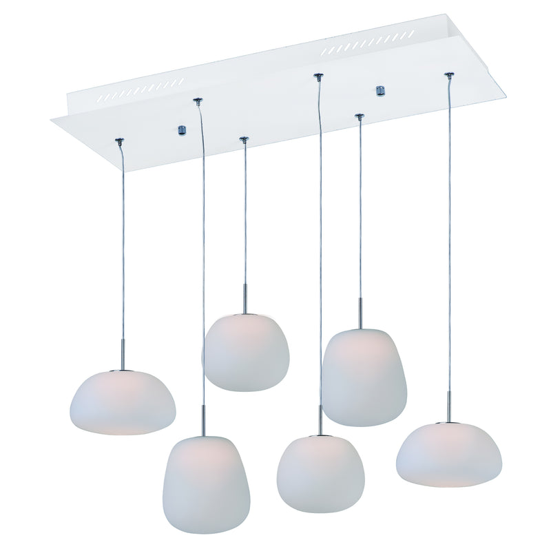 Puffs 6-Light LED Pendant by ET2 - White