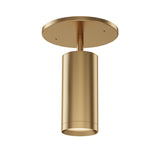 Pullman Retractable Spot Light by ET2 - Natural Aged Brass cylindrical spotlight