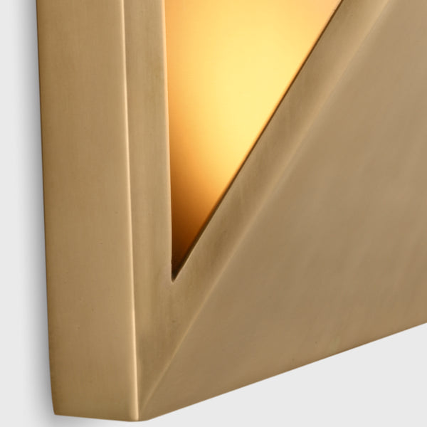 Punto Wall Light Small Hand Rubbed Antique Brass By Visual Comfort Modern - Detailed View