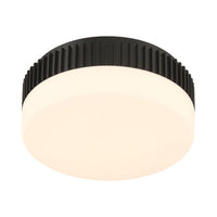 Purgos Flush Mount 12 Inch Matte Black by Eurofase