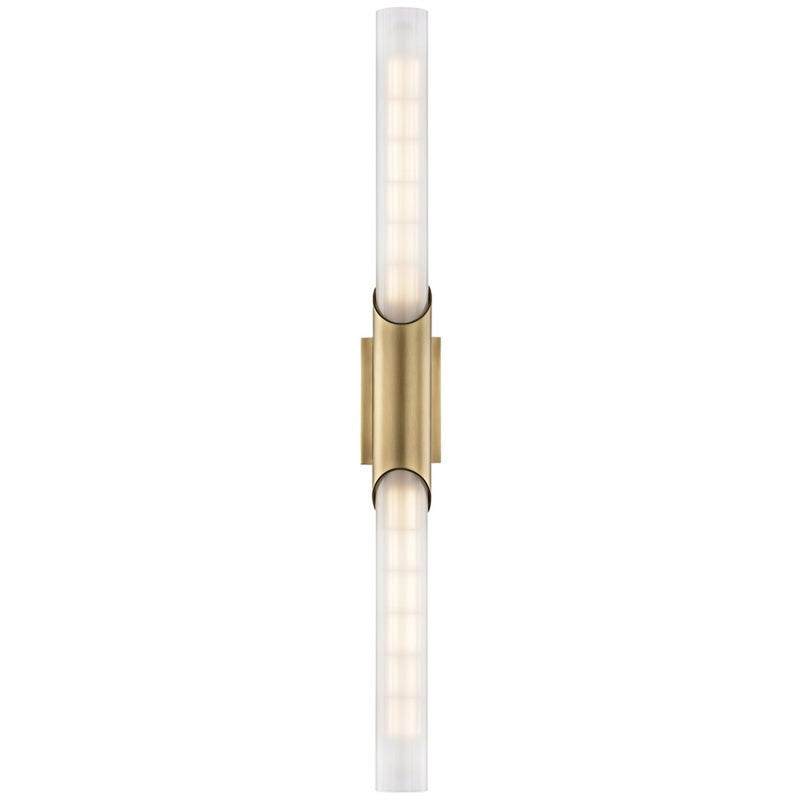 Pylon Wall Sconce - Aged Brass by Hudson Valley