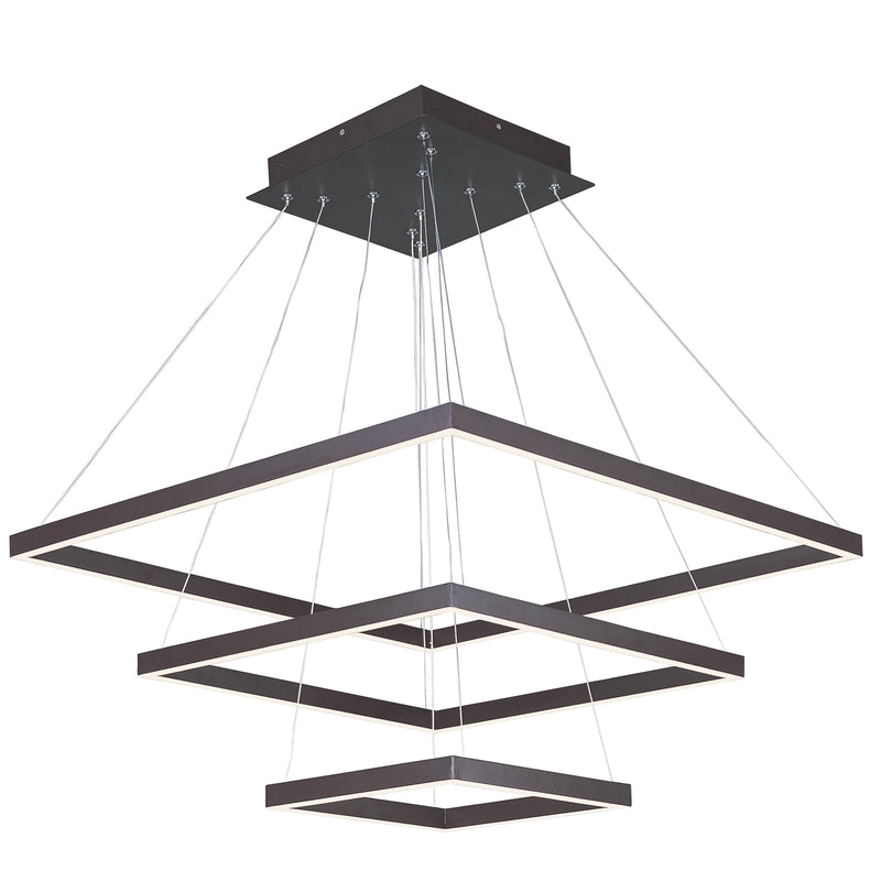 Quad 3-Tier LED Pendant by ET2 - Bronze