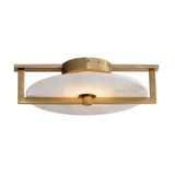 Quarry Wall Sconce Flush Mount Natural Aged Brass by Maxim Lighting