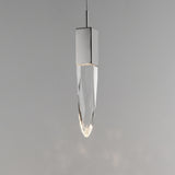 Quartz 1-Light LED Pendant by ET2 - 15.75 Inch, Polished Chrome