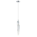 Quartz 1-Light LED Pendant by ET2 - 21 Inch, Polished Chrome