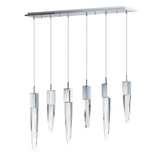Quartz 6-Light LED Pendant by ET2 - Polished Chrome