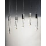 Quartz 6-Light LED Pendant by ET2 - Polished Chrome