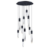 Quartz LED Pendant by ET2 - 10-Light, Black