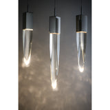 Quartz LED Pendant by ET2 - 10-Light, Polished Chrome