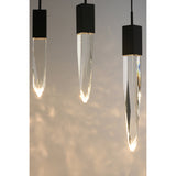Quartz LED Pendant by ET2 - 9-Light, Black