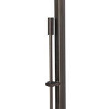 Quill Floor Lamp detail in Dark Smoke, Modern Brass, by Hubbardton Forge