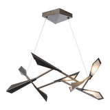 Quill LED Pendant Small, shown in Dark Smoke, Oil Rubbed Bronze, by Hubbardton Forge