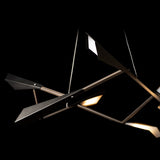 Quill LED Pendant Small detail in Dark Smoke, Oil Rubbed Bronze, by Hubbardton Forge