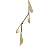 Quill Vertical LED Pendant, shown in Dark Smoke, Modern Brass, by Hubbardton Forge
