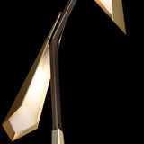 Quill Vertical LED Pendant detail in Dark Smoke, Modern Brass, by Hubbardton Forge