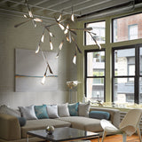 Quill Vertical LED Pendant lifestyle view by Hubbardton Forge