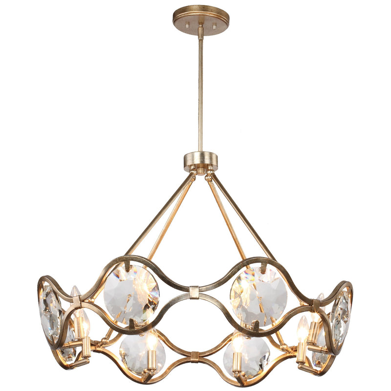 Quincy Chandelier 29.5'' Distressed Twilight