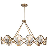 Quincy Linear Chandelier 40'' Distressed Twilight