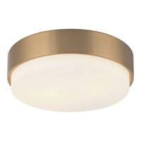 Quintz Ceiling Mount 12 Inch Aged Gold Brass