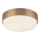 Quintz Ceiling Mount 12 Inch Aged Gold Brass