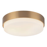 Quintz Ceiling Mount 15 Inch Aged Gold Brass