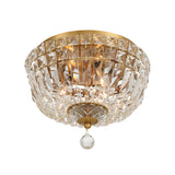 Roslyn 10'' Aged Brass Flush Mount by Crystorama