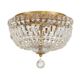 Roslyn 12'' Aged Brass Flush Mount by Crystorama
