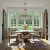 Roslyn 22'' Aged Brass Chandelier by Crystorama
