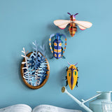 Rosalia Beetle Wall Art, styled in an interior